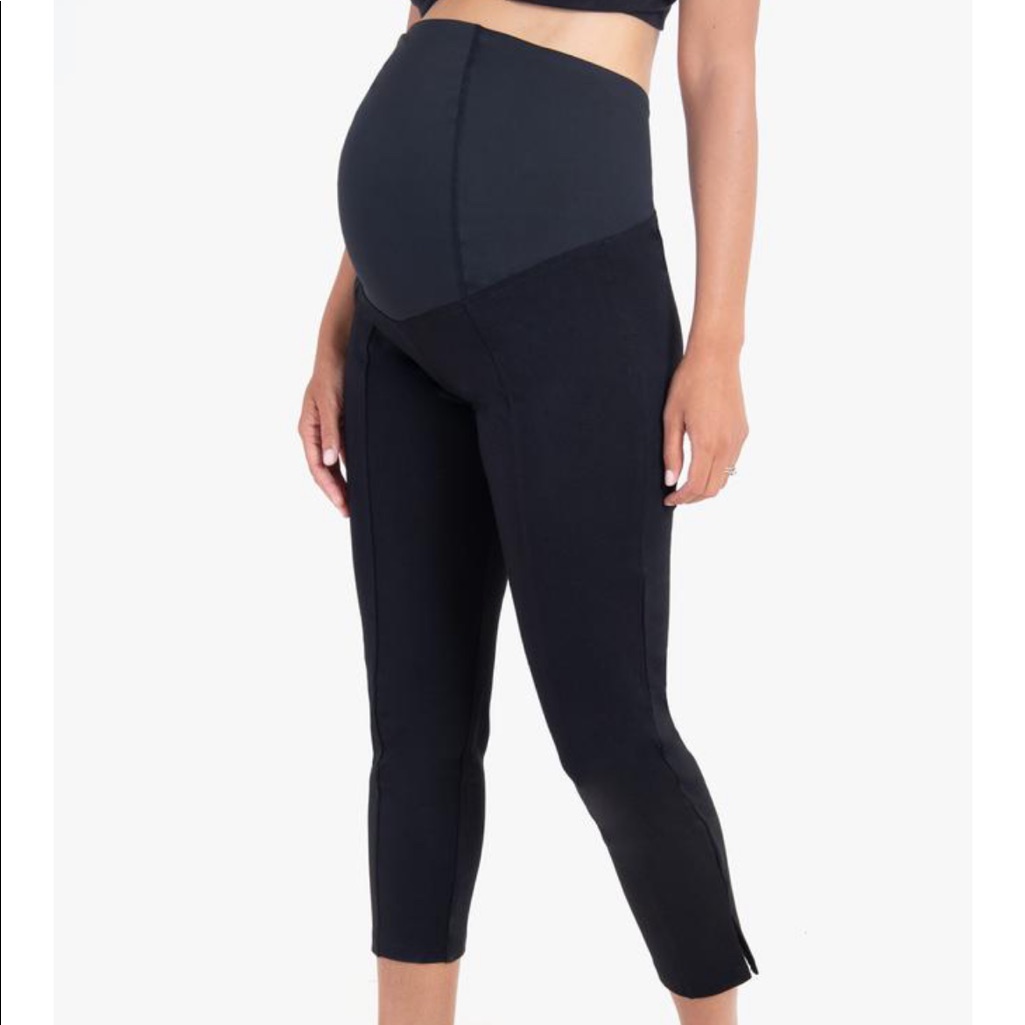 Cropped Maternity Work Pants